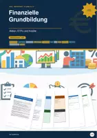Vorschau - Arbeitsblätter - Finanzielle Grundbildung: Aktien, ETFs und Kredite - Deckblatt