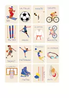 anteprima - Flashcard - FLASCHCARD e GIOCO MEMORIA - tema SPORT - Pagina di copertina