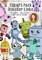 Vorschau - selbst erstellte Cliparts/Grafiken - Clipart-Pack: Roboter / Bildkarten - Deckblatt