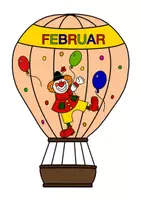 Vorschau - Mal- und Bastelvorlagen - Geburtstagskalender - Heißluftballon - Seite 2