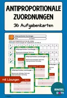 Vorschau - Stationenlernen - Antiproportionale Zuordnungen 36 Aufgabenkarten - Deckblatt