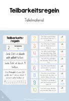 Vorschau - Poster - Teilbarkeitsregeln (TAFELMATERIAL) - Deckblatt