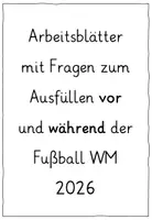 Vorschau - Arbeitsblätter - Fußball WM 2026 Grundschule Schreibimpulse - Seite 1