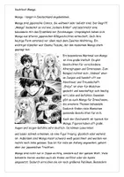 Vorschau - Arbeitsblätter - Inhaltsangabe Sachtext Manga Aufgaben Lösung Merkblatt - Seite 2