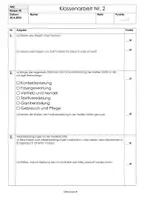 Vorschau - Klassenarbeiten - KA - Nachhaltiger Konsum Mode & Fashion inkl. textile Kette - Seite 1
