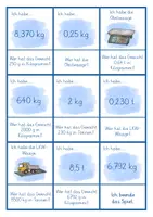 Vorschau - Spiele - Gewichte - Lesespiel "Ich habe... Wer hat...?" Umrechnen - Seite 3