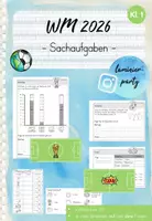 Vorschau - Stationenlernen - Bundle: Sachaufgaben Fußball WM 2026 (Kl. 1-4) - Seite 1