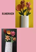Vorschau - Mal- und Bastelvorlagen - Bastelanleitung Blumenvasen / Blumenvorlage / Blumenbild - Seite 1