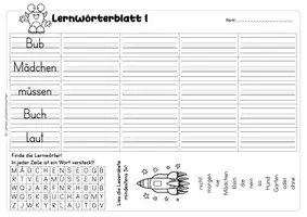 Vorschau - Arbeitsblätter - Lernwörterblätter orientiert an Flex und Flora 2 – differenziert (Neuauflage) - Seite 3