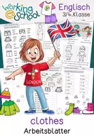 Vorschau - Arbeitsblätter - Englisch | clothes - Deckblatt