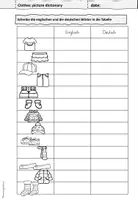 Vorschau - Arbeitsblätter - Englisch | clothes - Seite 1