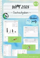 Vorschau - Arbeitsblätter - Sachaufgaben: Fußball WM 2026 (Kl. 3) - Deckblatt
