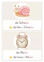 Vorschau - Arbeitsblätter - Schleichdiktat/ Laufdiktat ck | Klasse 1 | 8 Karten - Seite 2