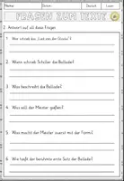 Vorschau - Arbeitsblätter - Ballade - der Glocke (Friedrich Schiller), Lesen und Verstehen Arbeitsblätter mit Lesetext, Fragen - Seite 3