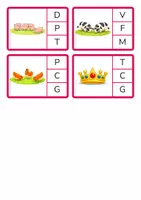 Vista previa - Juegos / Gamificación - Consciència fonològica - Inicials - Sant Jordi - página 2
