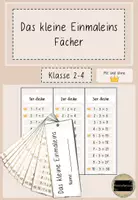 Vorschau - Mal- und Bastelvorlagen - 1x1 Fächer - Kleines Einmaleins - Deckblatt