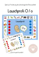 Vorschau - Spiele - Lauschprofi O/o: Lernspiel zur Förderung der Lautanalyse - Deckblatt