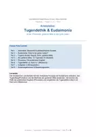Vorschau - Poster - Aristoteles – Tugendethik & Eudaimonia | Arete, Phronesis, goldene Mitte | Oberstufe Ethik/Philosophie Kl. 10–12 - Deckblatt