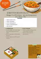 Vorschau - Arbeitsblätter - Karotten‑Sesam‑Salat – frische Beilage aus der asiatischen Küche - Deckblatt