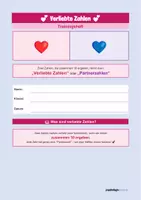 Vorschau - Arbeitsblätter - Trainingsheft - Verliebte Zahlen und verheiratete Zahlen - Deckblatt