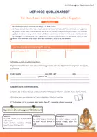 Vorschau - Arbeitsblätter - Quellenarbeit im alten Ägypten Schreiberberuf Klasse 5 - Deckblatt