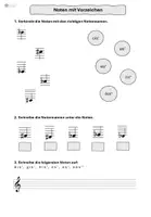 Vorschau - Arbeitsblätter - Arbeitsblätter - Vorzeichen in der Musik (Notenlehre differenziert) - Seite 1