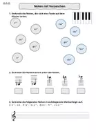 Vorschau - Arbeitsblätter - Arbeitsblätter - Vorzeichen in der Musik (Notenlehre differenziert) - Seite 3