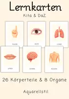 Vorschau - Bildkarten - Lernkarten Körperteile & Anatomie - Sprachförderung - Deckblatt