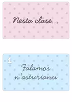 Vista previa - Decoración del aula - Normas de clase en asturiano - Portada