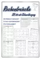 Vorschau - Stundenentwürfe - Rechendreiecke - Deckblatt