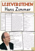 Vorschau - Arbeitsblätter - Hans Zimmer – Filmmusik made in Germany, Lesen und Verstehen Arbeitsblätter mit Lesetext, Fragen - Deckblatt
