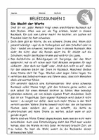 Vorschau - Arbeitsblätter - Reflexionsaufgaben Beleidigungen - Seite 1