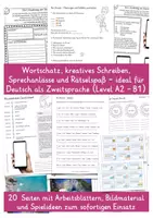 Vorschau - Arbeitsblätter - Am Strand – Wortschatz, Sprechen und kreatives Schreiben im Sommer DaZ A2 I B1 und Deutsch Grundschule - Seite 1