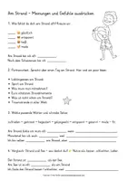 Vorschau - Arbeitsblätter - Am Strand – Wortschatz, Sprechen und kreatives Schreiben im Sommer DaZ A2 I B1 und Deutsch Grundschule - Seite 2