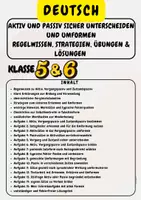Vorschau - Stationenlernen - Materialpaket: Aktiv und Passiv Grammatik, Partizipien, Zeitformen und Textarbeit mit Lösungen / Klasse 5 & Klasse 6 - Seite 1