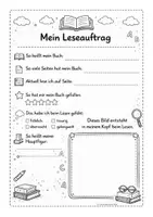 Vorschau - Arbeitsblätter - Leseaufträge für die Grundschule – differenziert - Seite 1