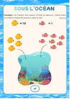 Aperçu - Jeux - Sous l'océan 2 - Les nombres entiers jusqu'à 100 - Page de couverture