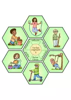 Vorschau - Arbeitsblätter - Verben Frühling, Arbeitsblatt & Legespiele, 3-fach differenziert mit Lösungen, Klasse 2, Deutsch, DAZ - Seite 1