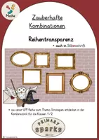 Vorschau - Stundenentwürfe - Zauberhafte Kombinationen: UPP Reihentransparenz Kombinatorik Klasse 1+2 ( Zauberei,Strategien) - Deckblatt