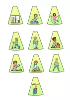 Vorschau - Arbeitsblätter - Verben konjugieren Frühling, Arbeitsblätter & Legekreis – Deutsch Grammatik, Klasse 2 - Seite 2