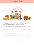 Vorschau - Arbeitsblätter - english fruits / Obst / food - Deckblatt