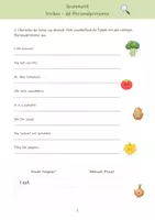 Vorschau - Arbeitsblätter - english vegetables / Gemüse / food - Seite 1