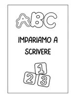 anteprima - Schede informative - Il Mio Primo quaderno di Scrittura: Alfabeto e numeri - Pagina 1