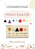 Vista previa - Hojas de trabajo - Gramática Visual Montessori (Categorías Gramaticales) - Portada
