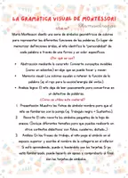 Vista previa - Hojas de trabajo - Gramática Visual Montessori (Categorías Gramaticales) - página 1