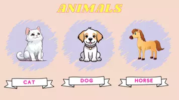 zapowiedź - Karta pracy "Animals" - angielski dla dzieci 5-8 lat - strona 1