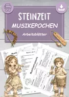 Vorschau - Arbeitsblätter - Musikepochen STEINZEIT Musik Arbeitsblätter - Deckblatt