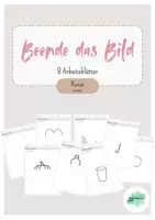 Vorschau - Arbeitsblätter - Beende das Bild - schnelle Kunstidee - Vertretungsstunde - Deckblatt