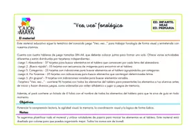 Vista previa - Tarjetas / Manipulativos - "Veo, veo..." fonológico para trabajar agudeza visual - página 1