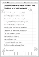Vorschau - Arbeitsblätter - Lesespaziergang Herbst | differenziert | Leseverständnis Klasse 2-3 - Seite 1